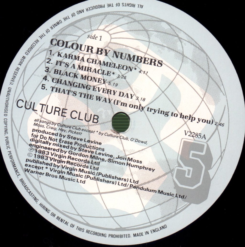 Culture Club - Colour By Numbers - Lp