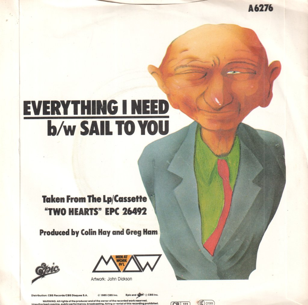 Men At Work - Everything I Need - 7 Inch
