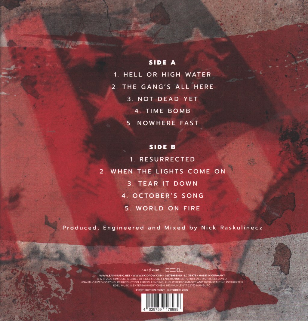 Skid Row - Gang's All Here - Lp