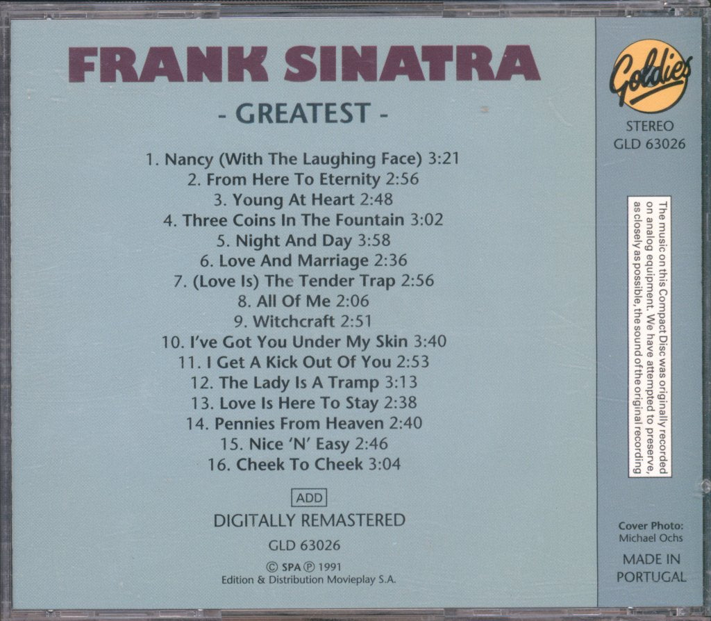 Frank Sinatra - Greatest - Cd