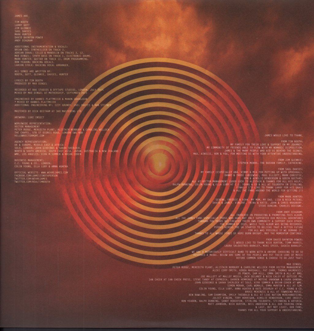James - Girl At The End Of The World - Double Lp