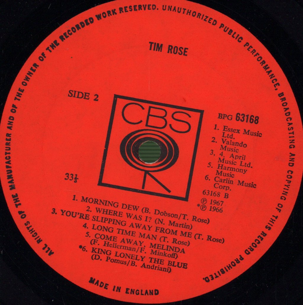 Tim Rose - Tim Rose - Lp