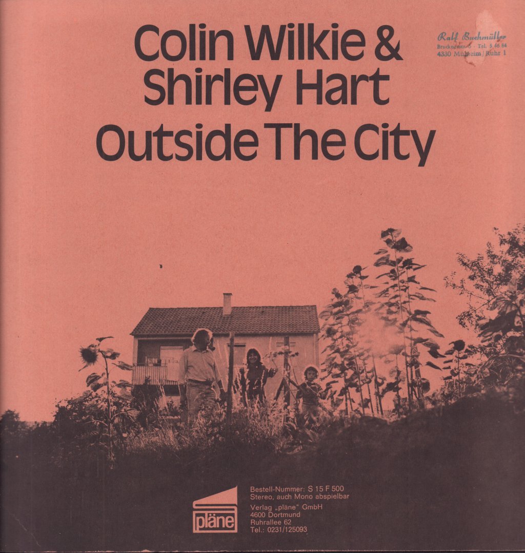 Colin Wilkie And Shirley Hart - Outside The City - Lp