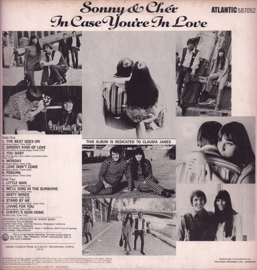 Sonny And Cher - In Case You're In Love - Lp