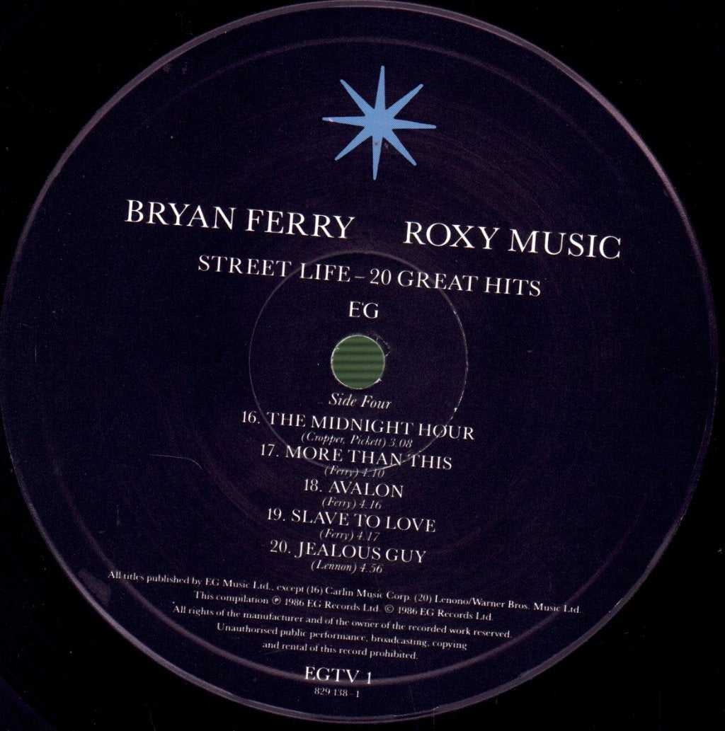 Bryan Ferry / Roxy Music - Street Life (20 Great Hits) - Double Lp