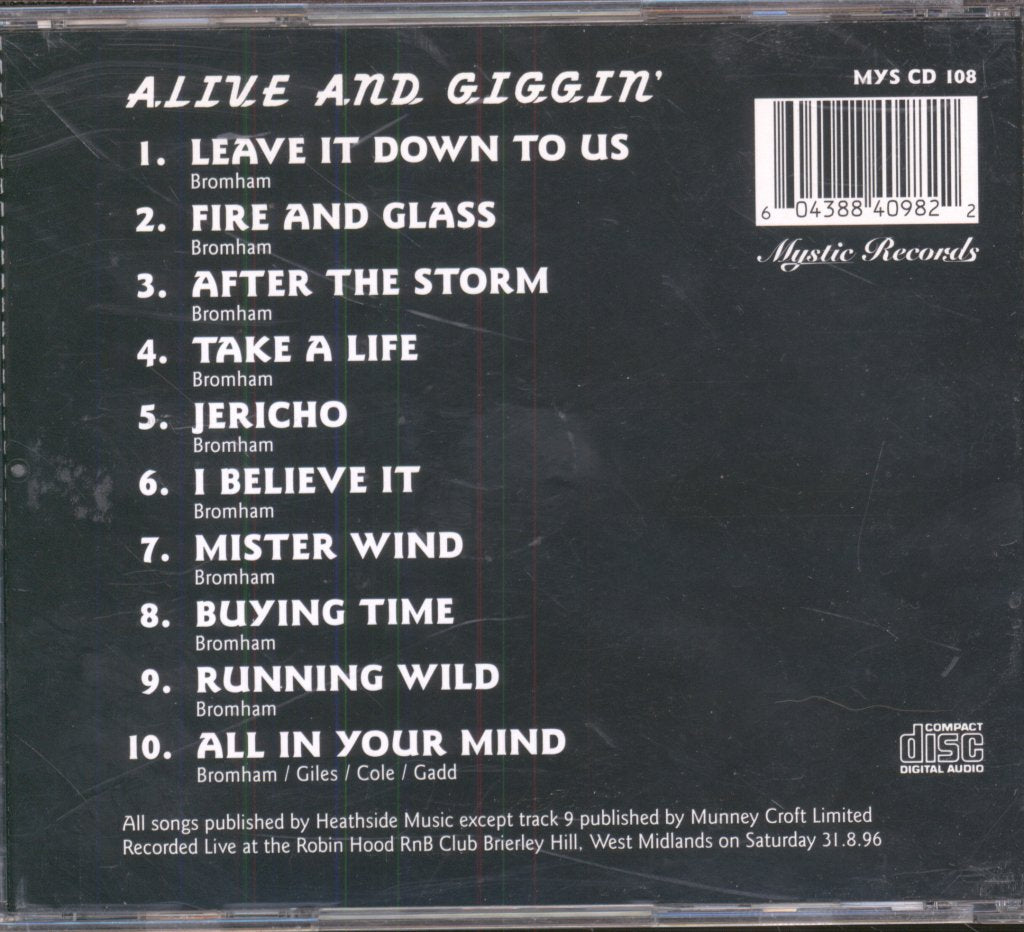 Del Bromham's Stray - Alive And Giggin' - Cd