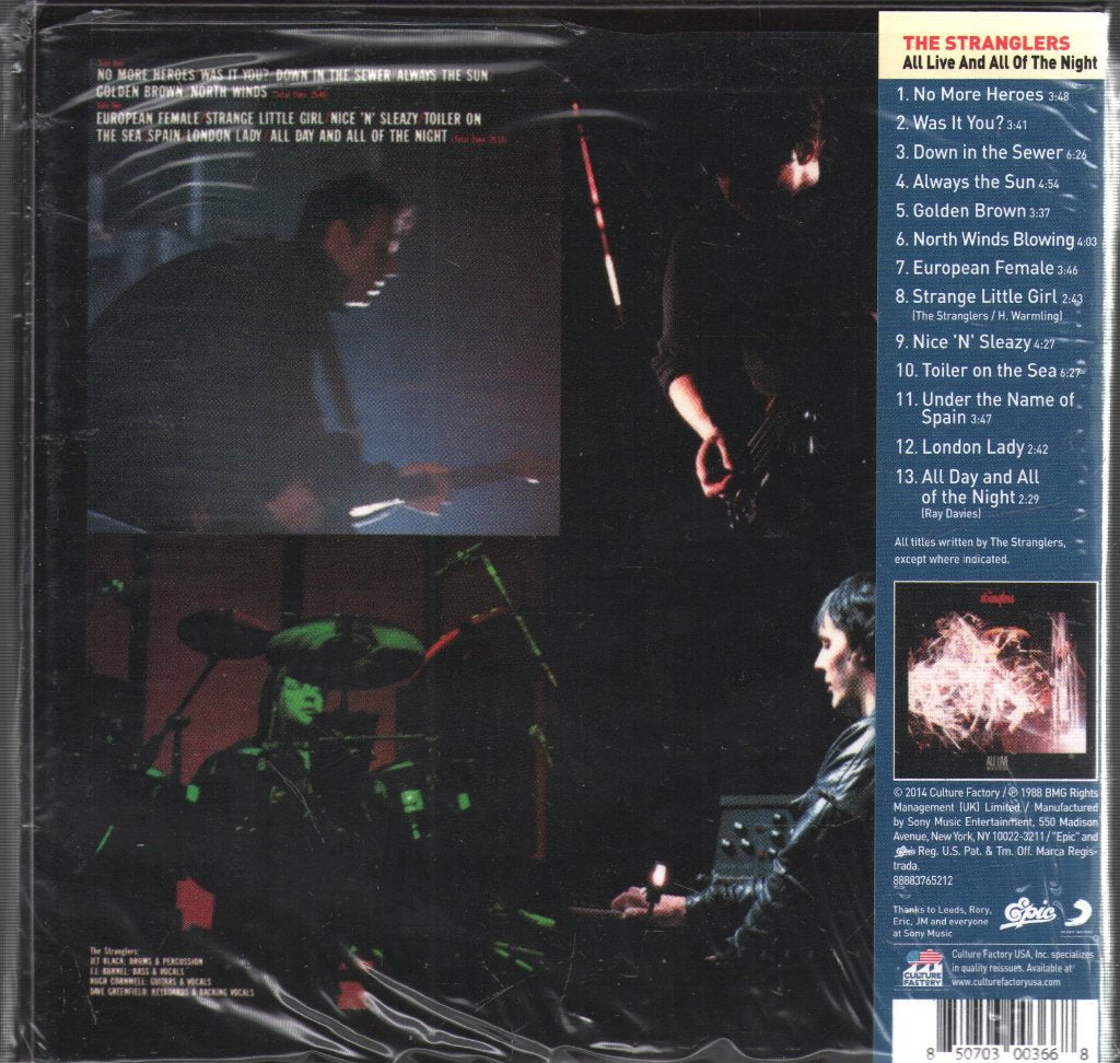 Stranglers - All Live And All Of The Night - Cd