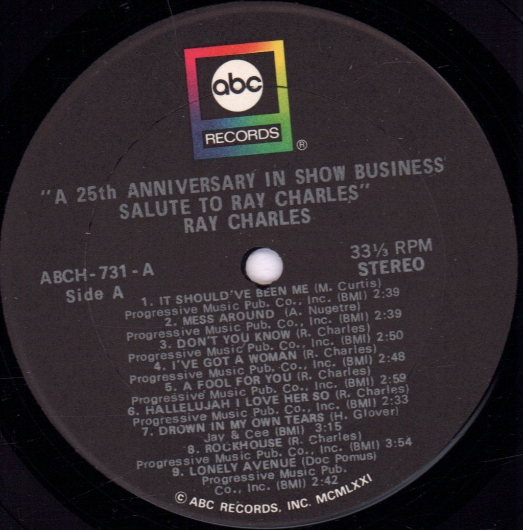 Ray Charles - A 25th Anniversary In Show Business Salute To Ray Charles - Double Lp