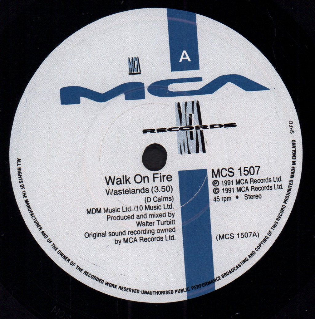 Walk On Fire - Wastelands - 7 Inch