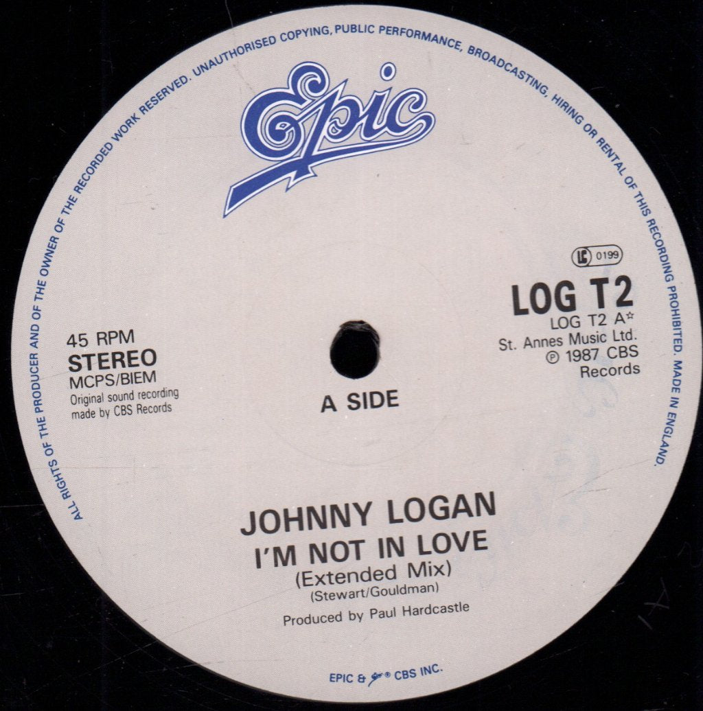 Johnny Logan - I'm Not In Love - 12 Inch
