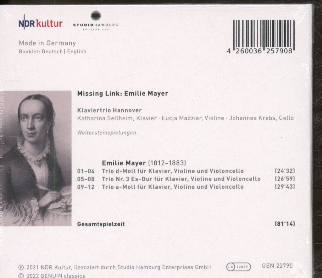 Emilie Mayer, Klaviertrio Hannover - Missing Link - Cd