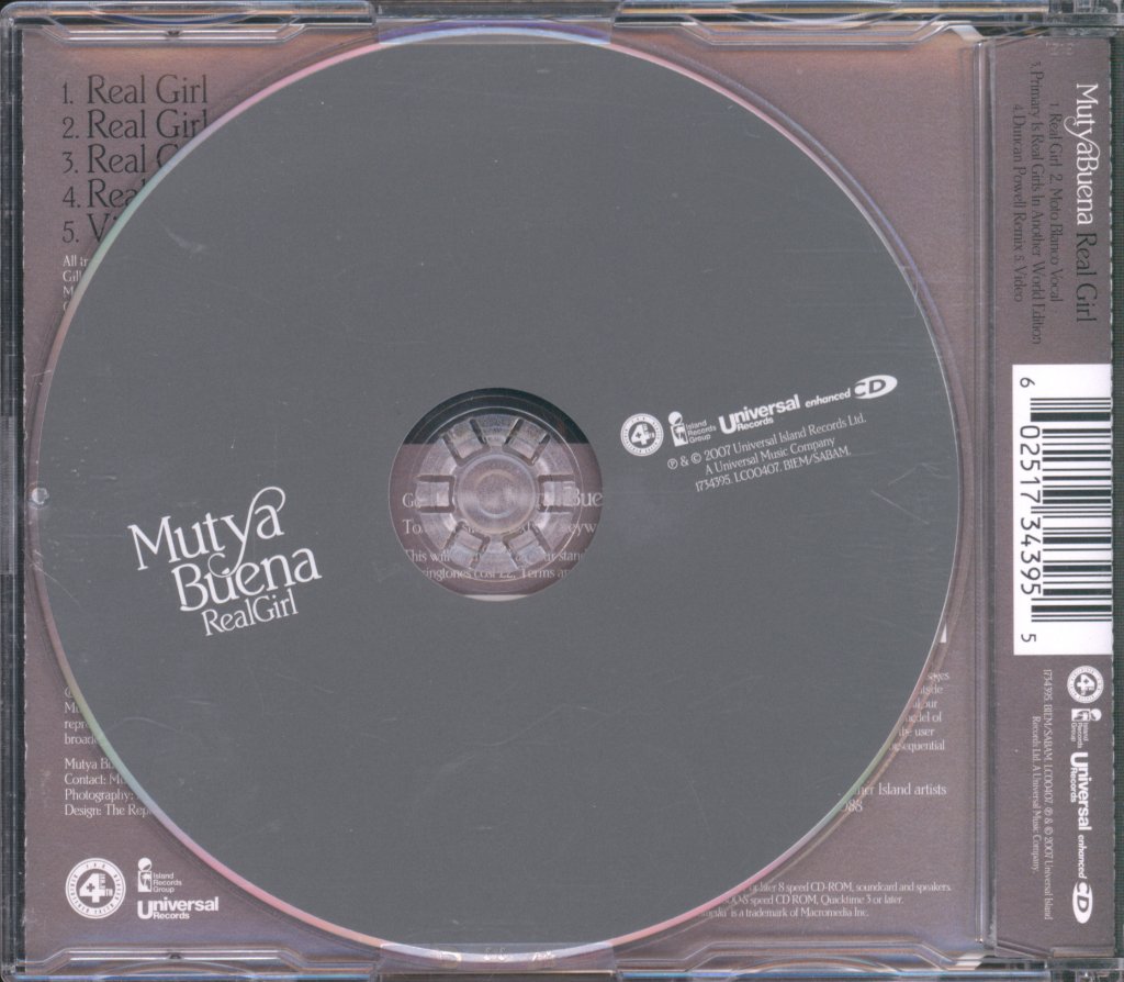 Mutya Buena - Real Girl - Cd