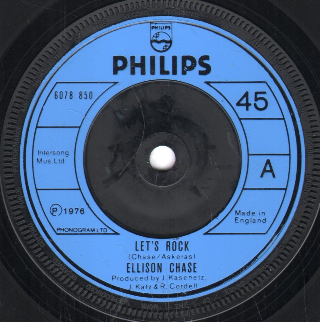 Ellison Chase - Let's Rock - 7 Inch