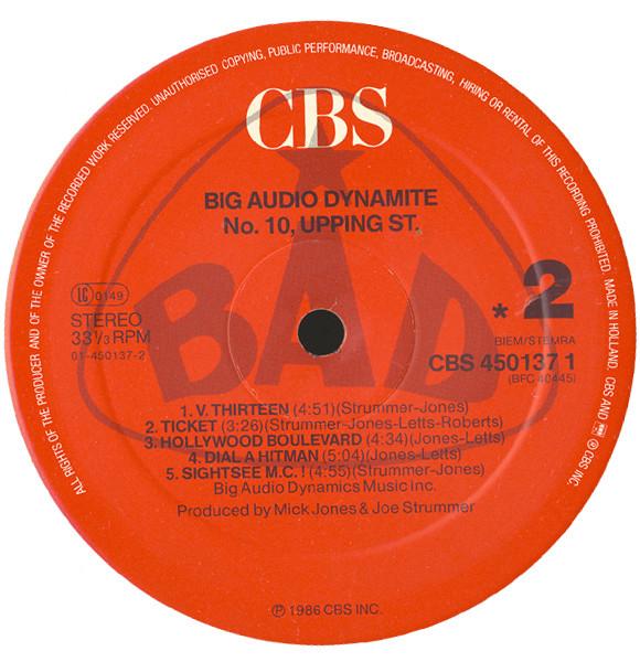 Big Audio Dynamite - No. 10, Upping St. - Lp