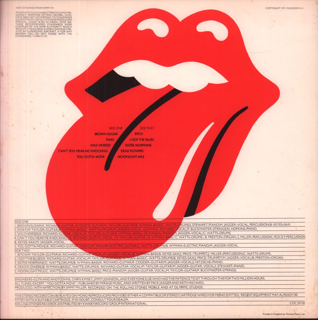 Rolling Stones - Sticky Fingers - Lp