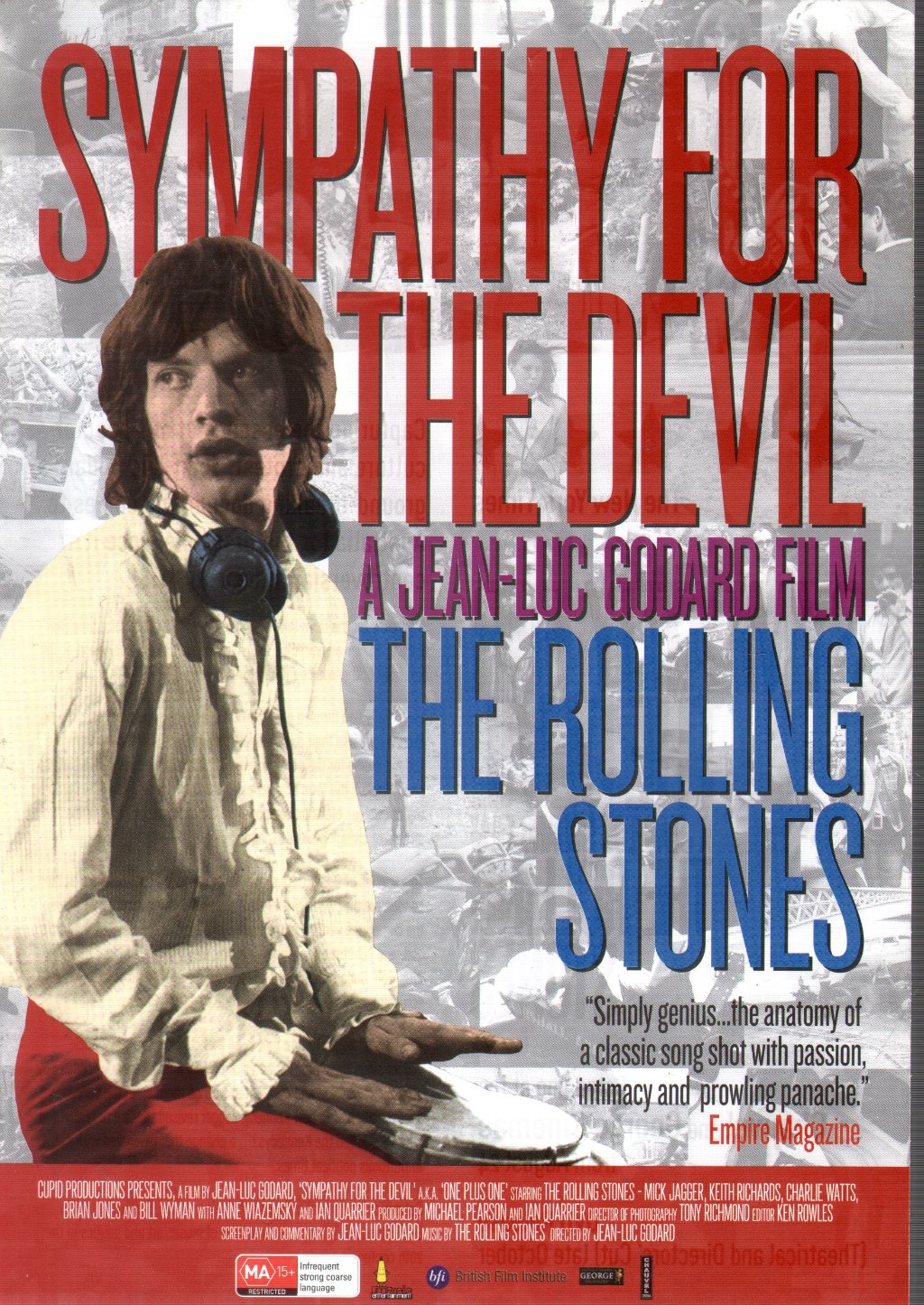 Rolling Stones - Sympathy For The Devil - A Jean Luc Godard Film - Flyer