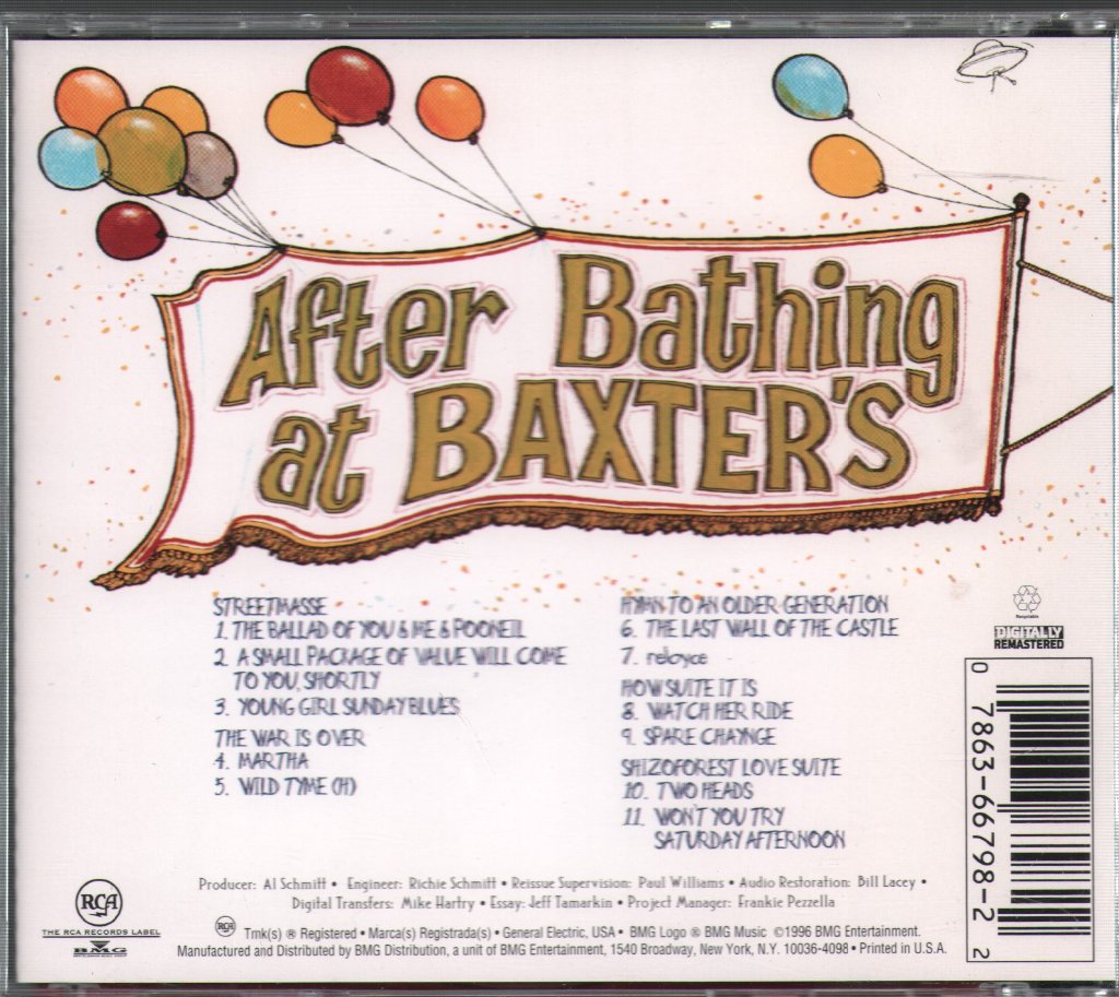 Jefferson Airplane - After Bathing At Baxter's - Cd