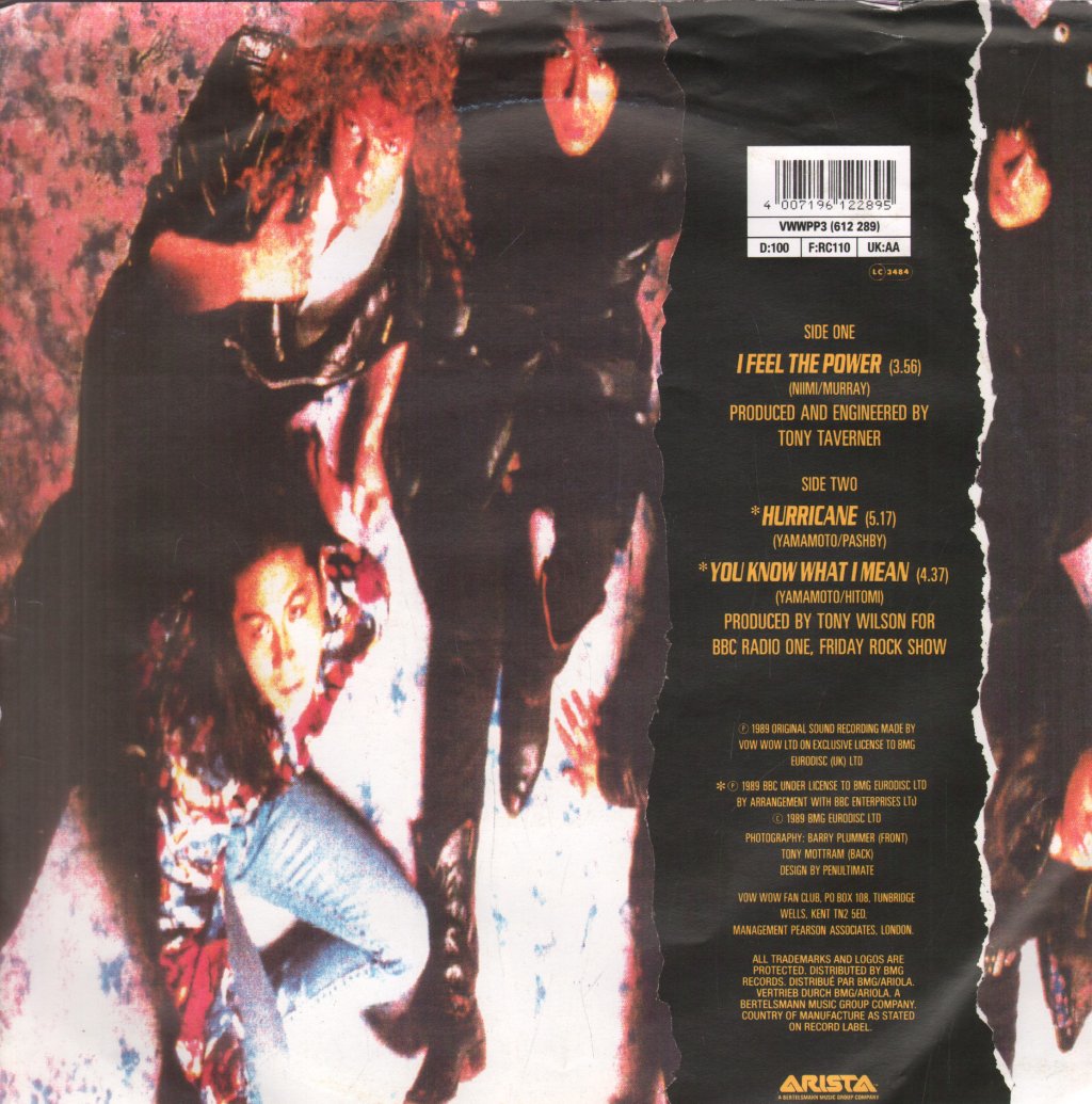 Vow Wow - I Feel The Power - 10 Inch