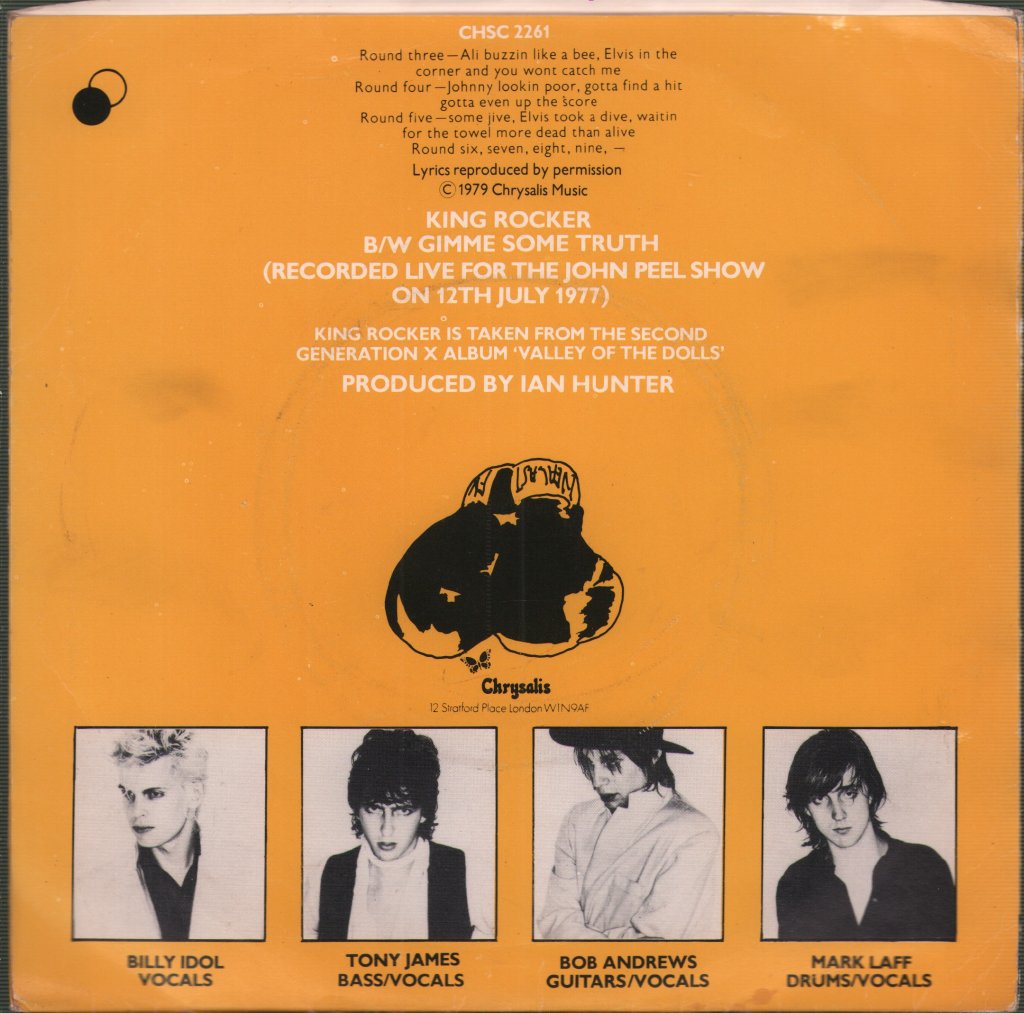 Generation X - King Rocker - 7 Inch