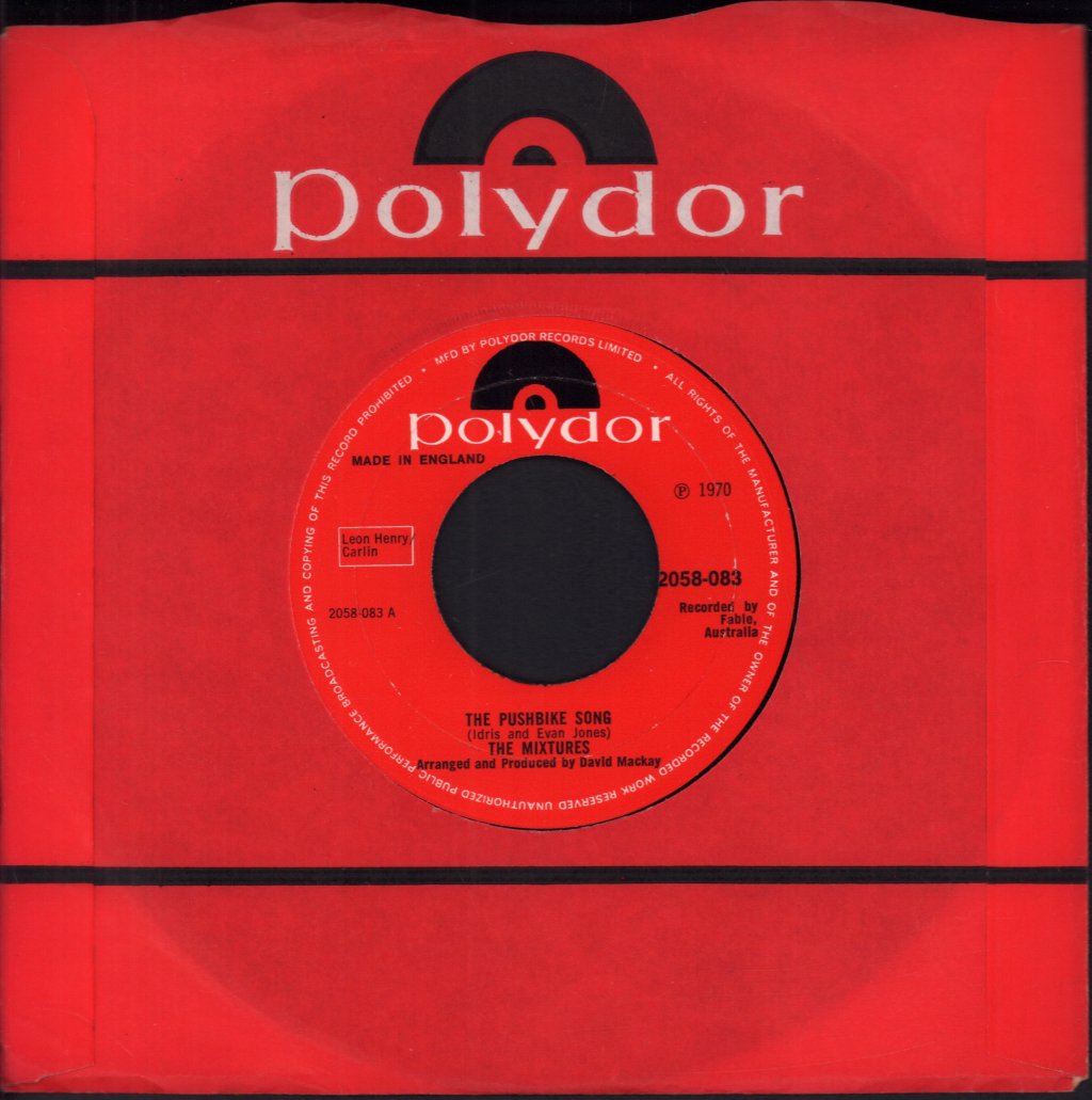 Mixtures - Pushbike Song - 7 Inch