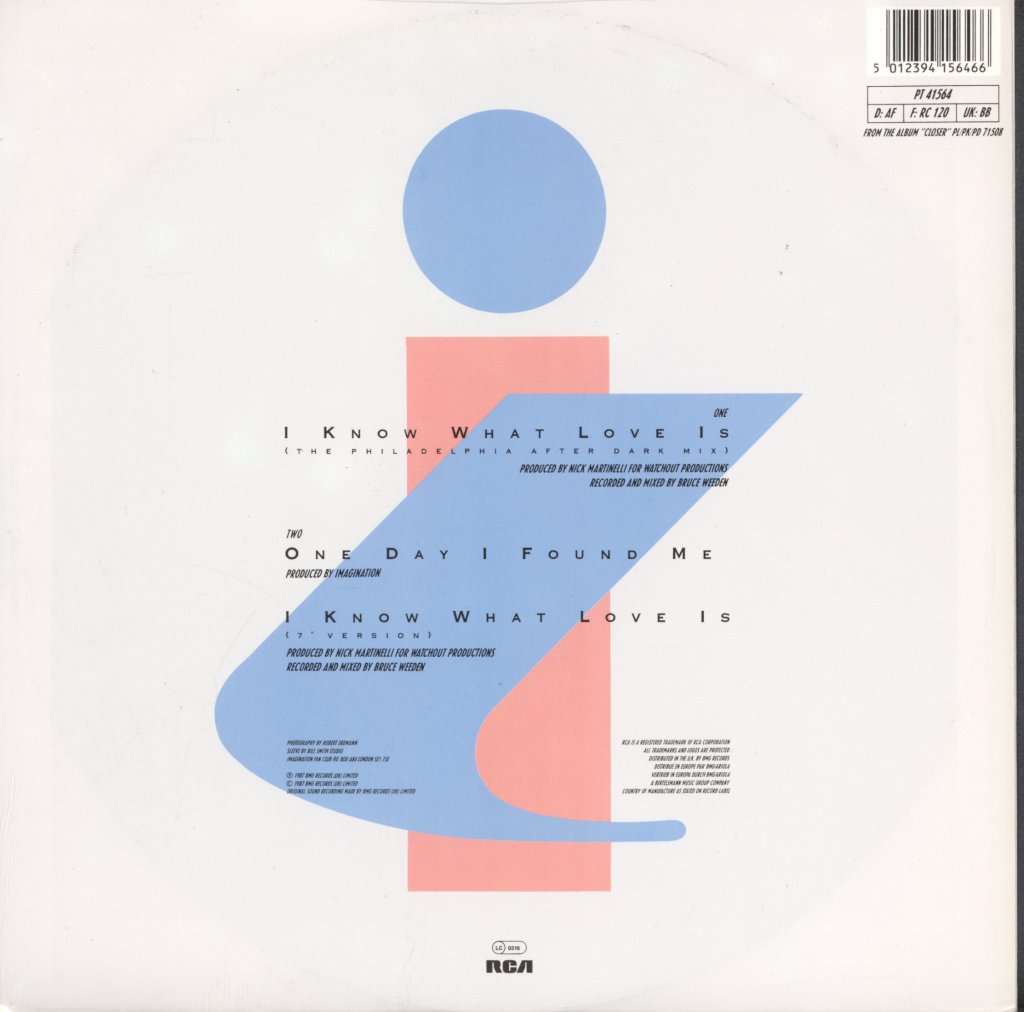 Imagination (80'S Pop Group) - I Know What Love Is - 12 Inch