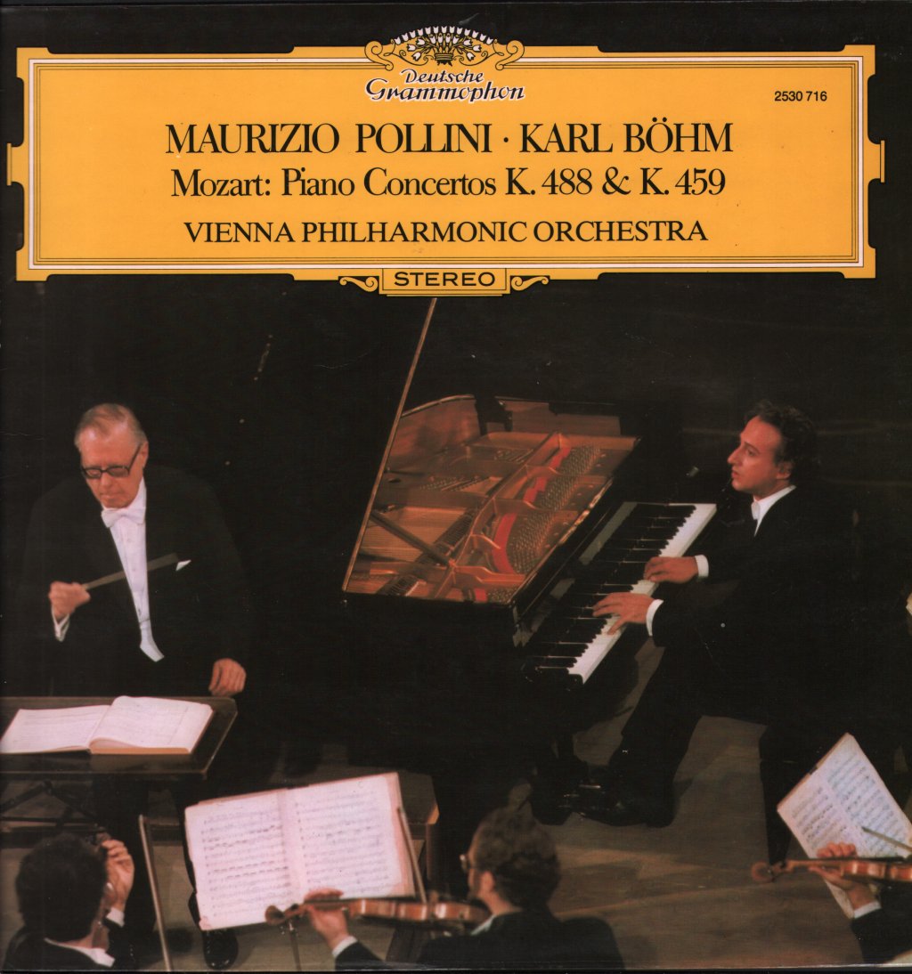 Maurizio Pollini / Karl Bohm / Vienna Philharmonic - Mozart - Piano Concertos K.488 & K.459 - Lp