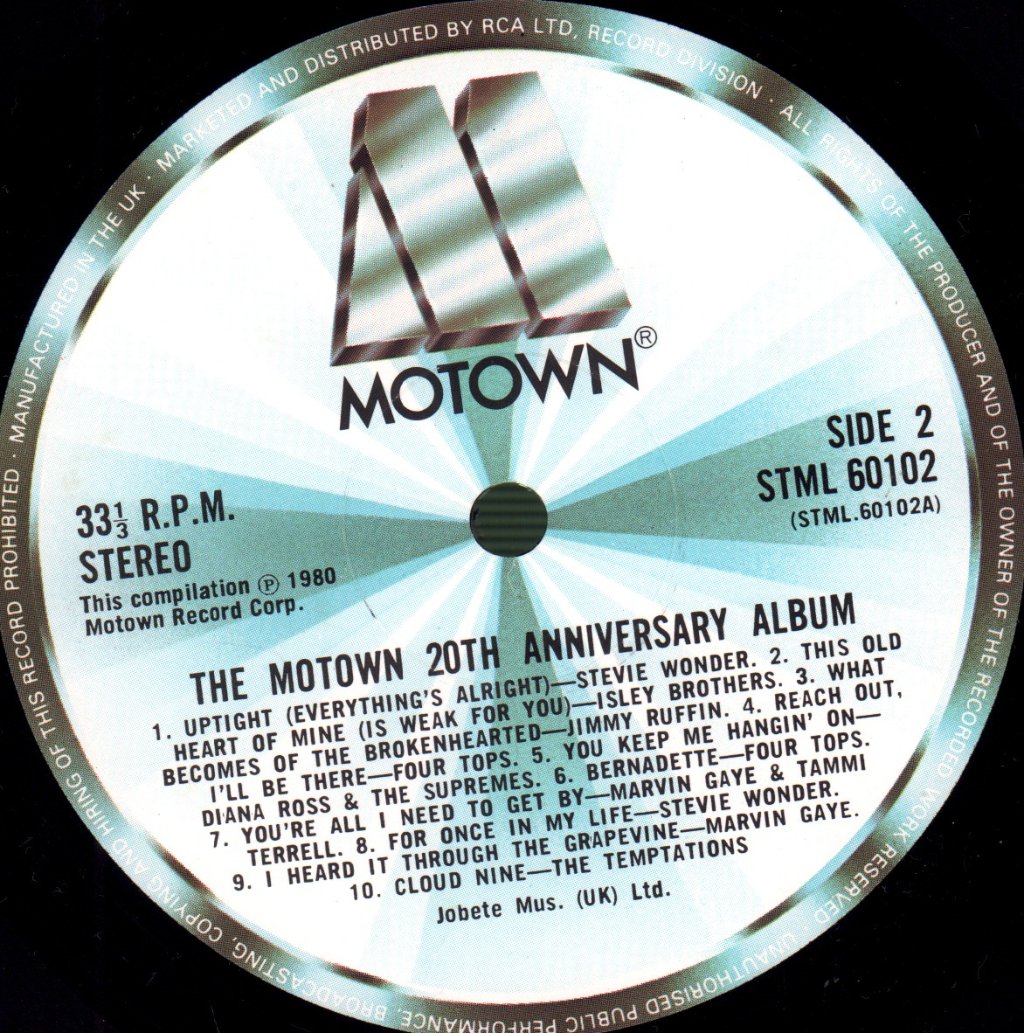 Various Artists - Motown 20th Anniversary Album - Double Lp
