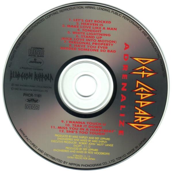 Def Leppard - Adrenalize - Double Cd