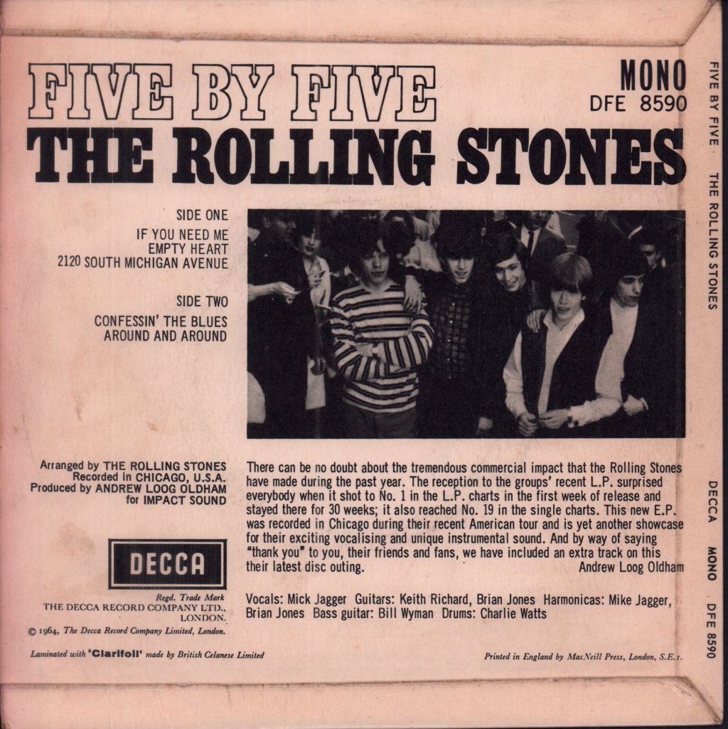 Rolling Stones - Five By Five - 7 Inch