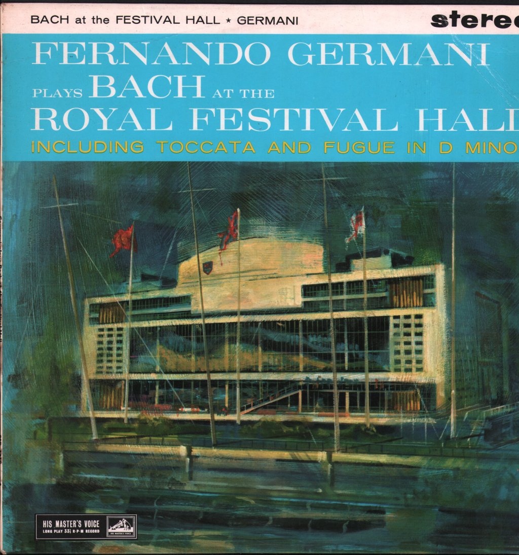 Fernando Germani - Plays Bach At The Royal Festival Hall - Lp