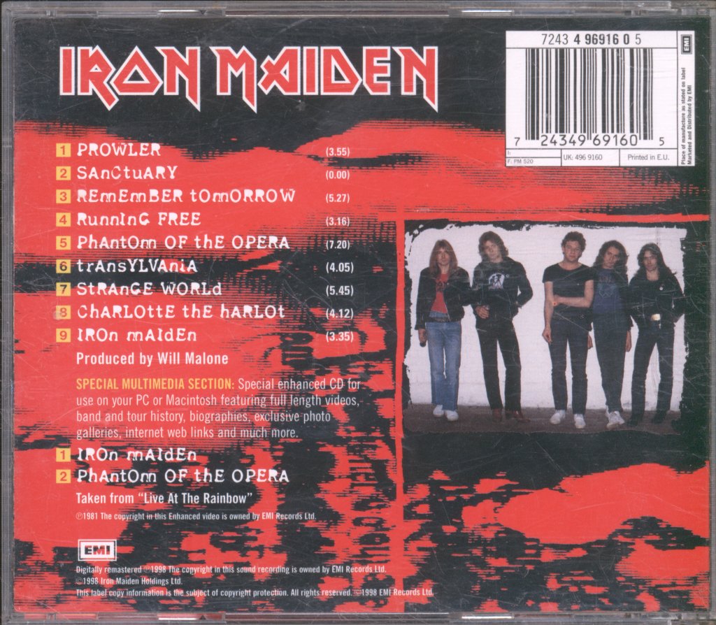 Iron Maiden - Iron Maiden - Cd