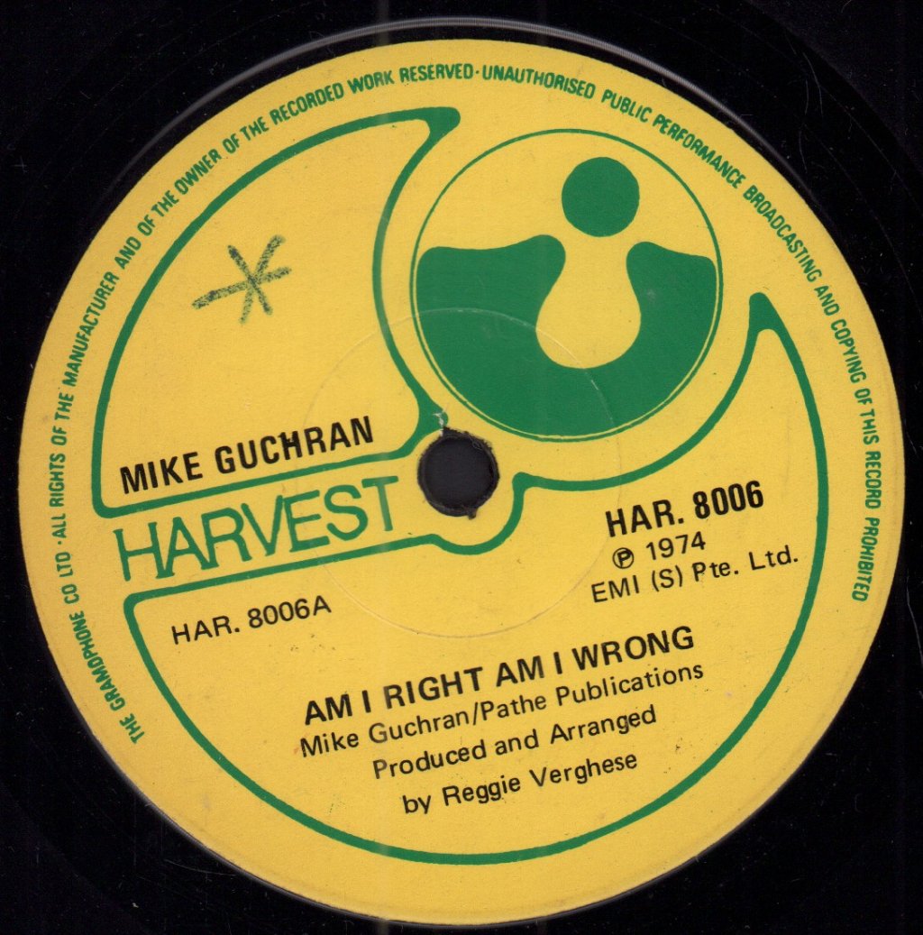 mike guchran - am i right am i wrong - 7 Inch