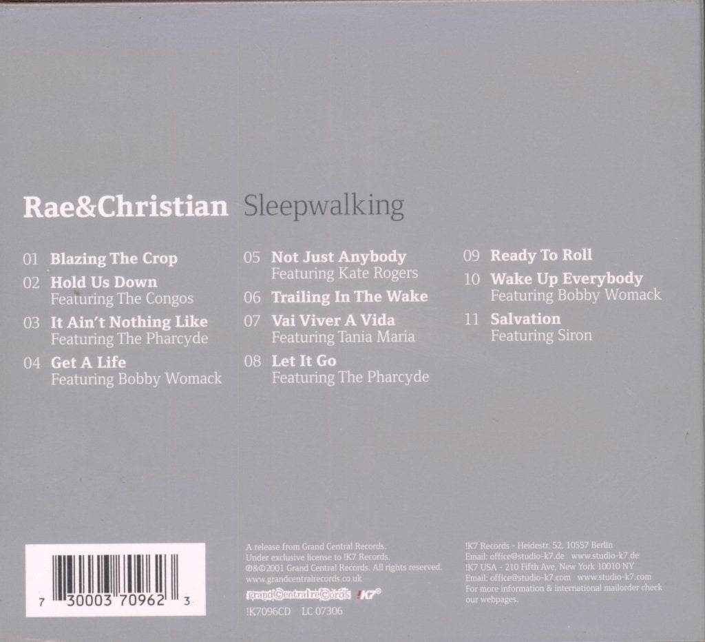 Rae And Christian - Sleepwalking - Cd