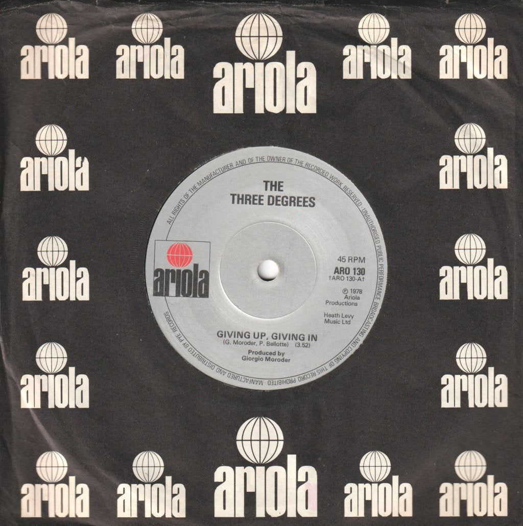 Three Degrees - Giving Up Giving In - 7 Inch