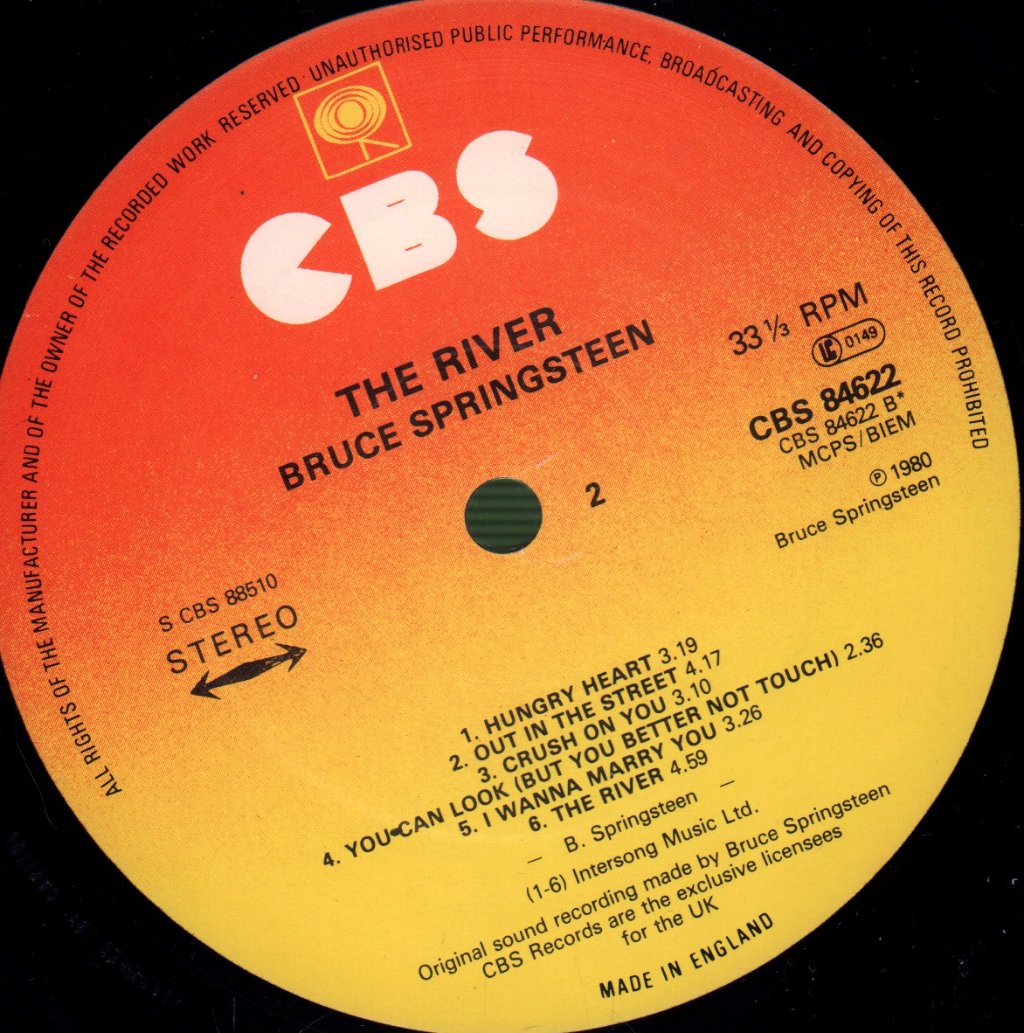 Bruce Springsteen - River - Double Lp