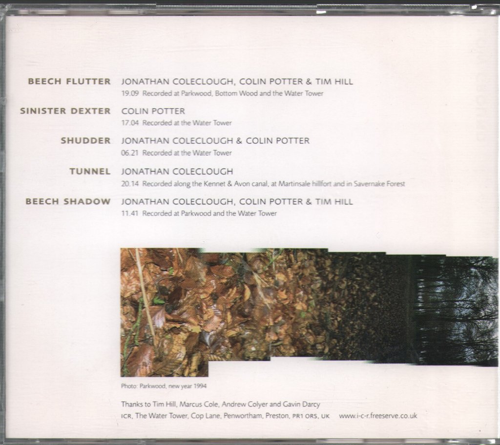 Jonathan Coleclogh And Colin Potter - Low Ground - Cd