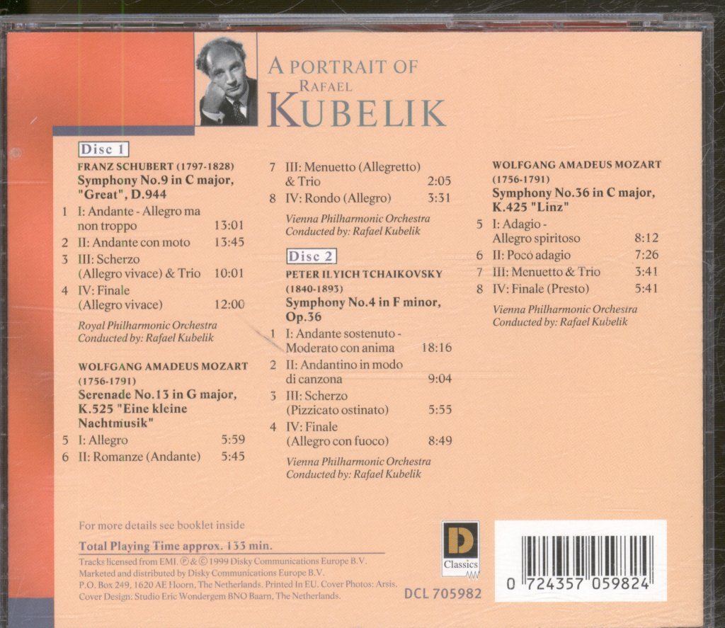 Rafael Kubelik - A Portrait Of Rafael Kubelik - Double Cd