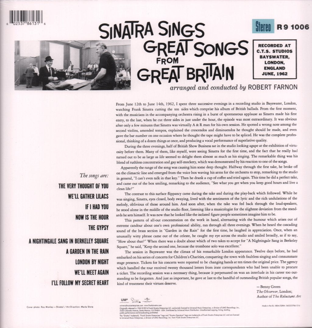 Frank Sinatra - Sings Great Songs From Great Britain - Lp