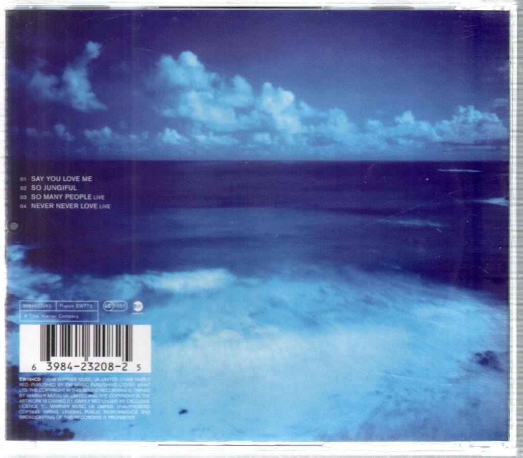 Simply Red - Say You Love Me - Cd