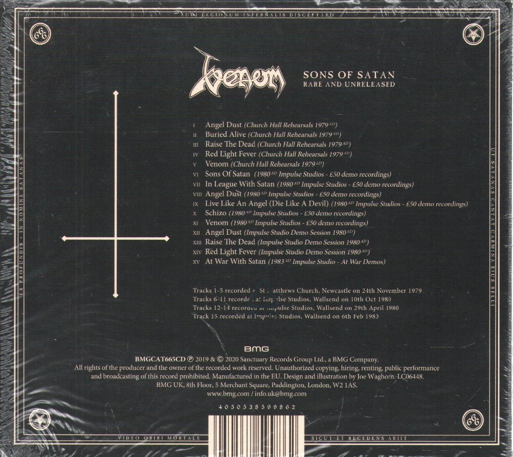 Venom - Sons Of Satan (Rare And Unreleased) - Cd