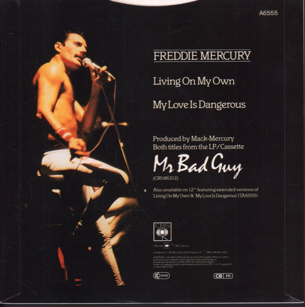 Freddie Mercury - Living On My Own - 7 Inch