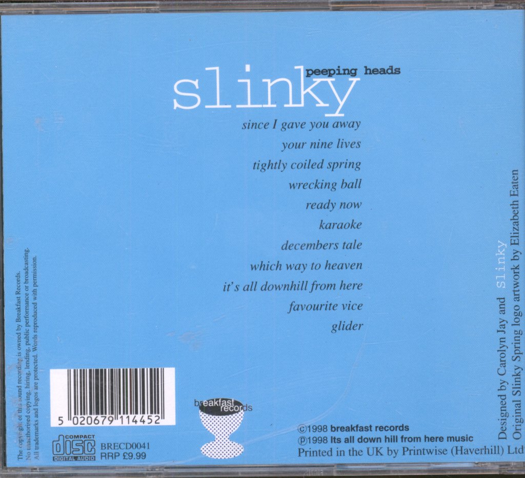 Peeping Heads - Slink - Cd
