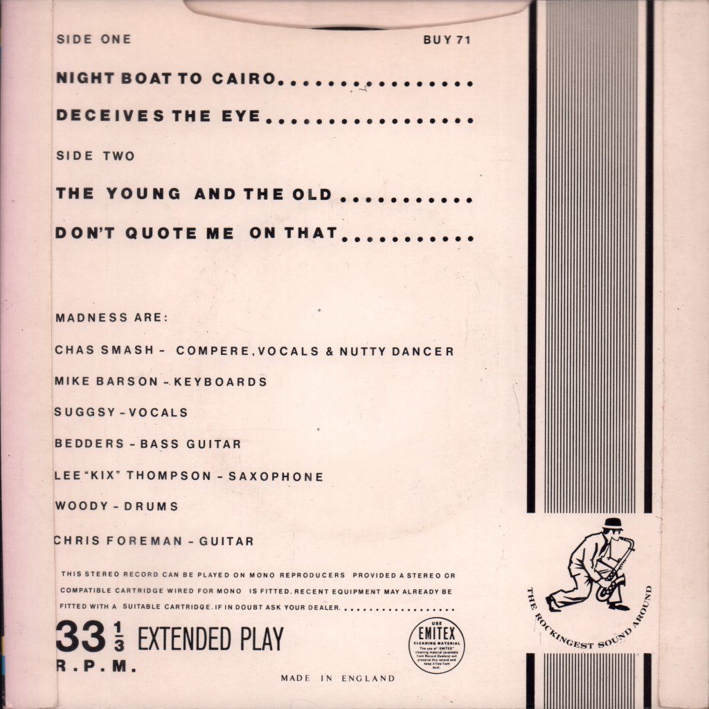 Madness - Work Rest And Play - 7 Inch