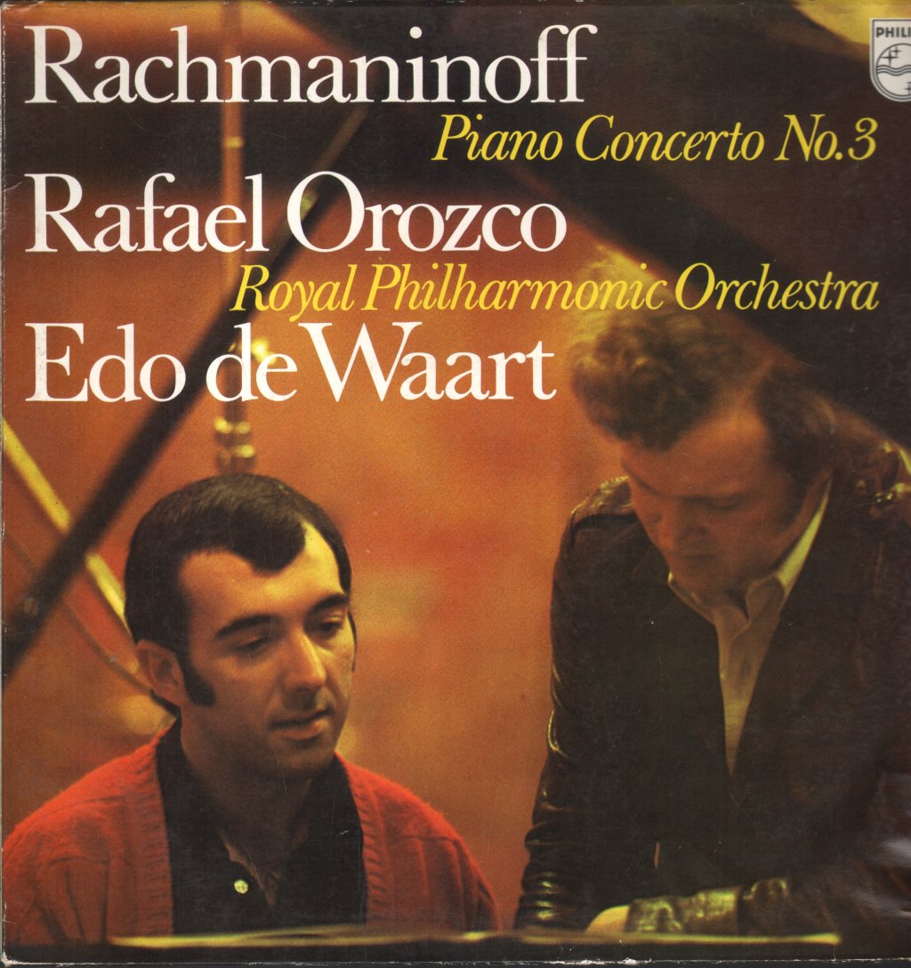 Rafael Orozco / Royal Philharmonic Orchestra / Edo de Waart - Rachmaninoff - Piano Concerto No.3 - Lp