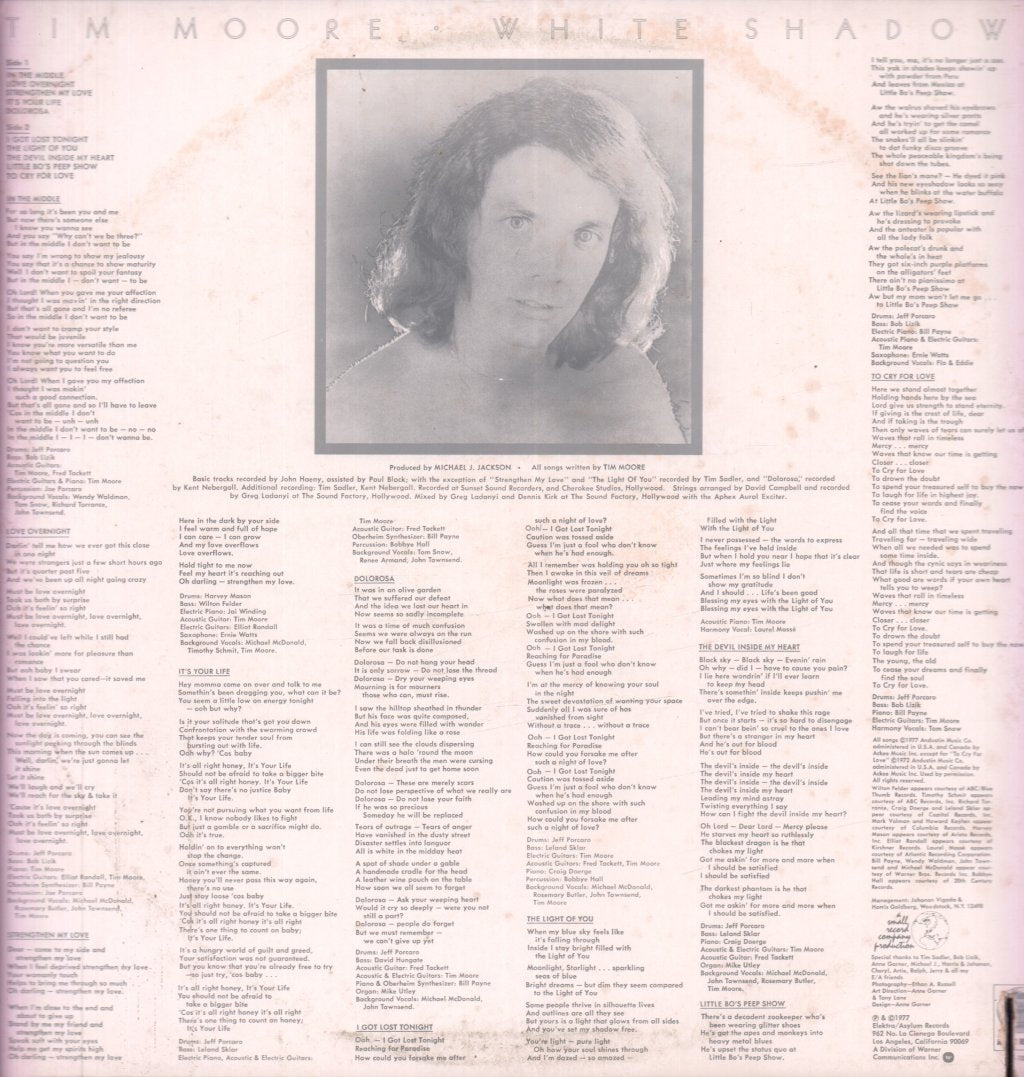 Tim Moore - White Shadows - Lp