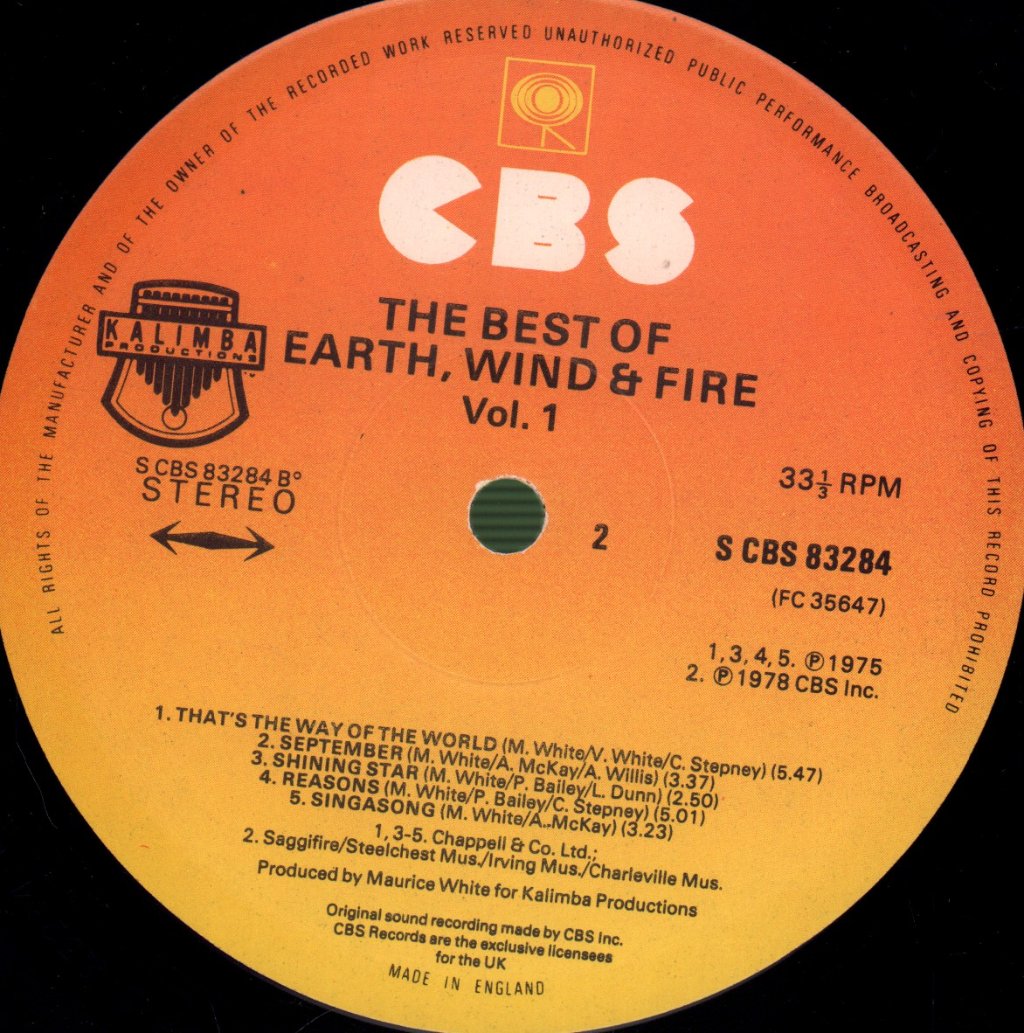 Earth, Wind & Fire - Best Of Vol. I - Lp
