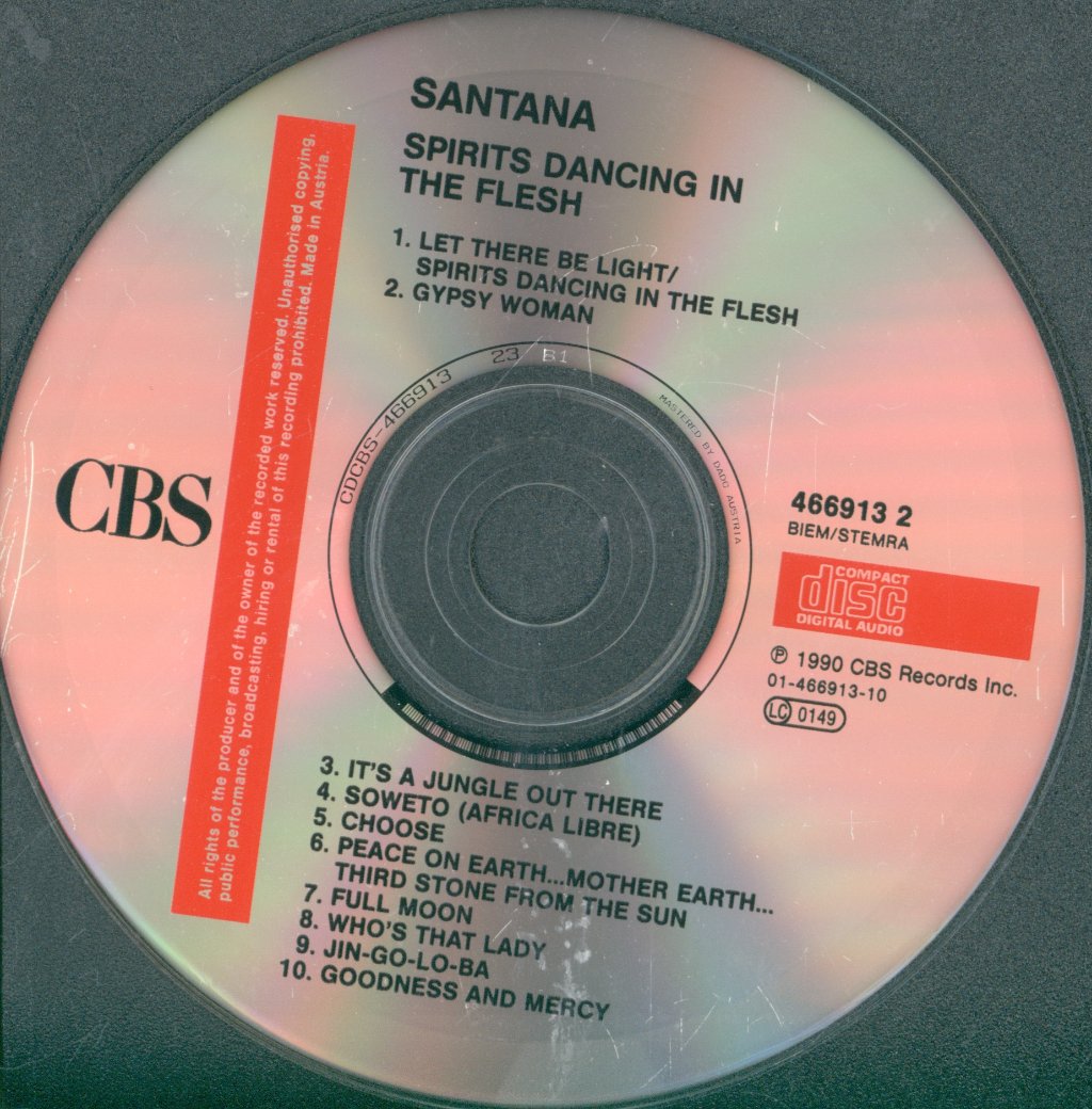 Santana - Spirits Dancing In The Flesh - Cd