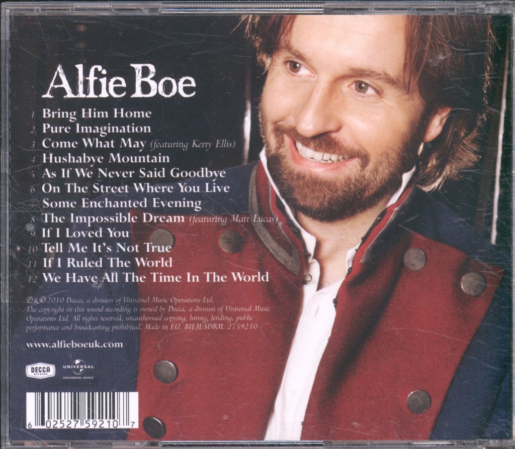 Alfie Boe - Bring Him Home - Cd