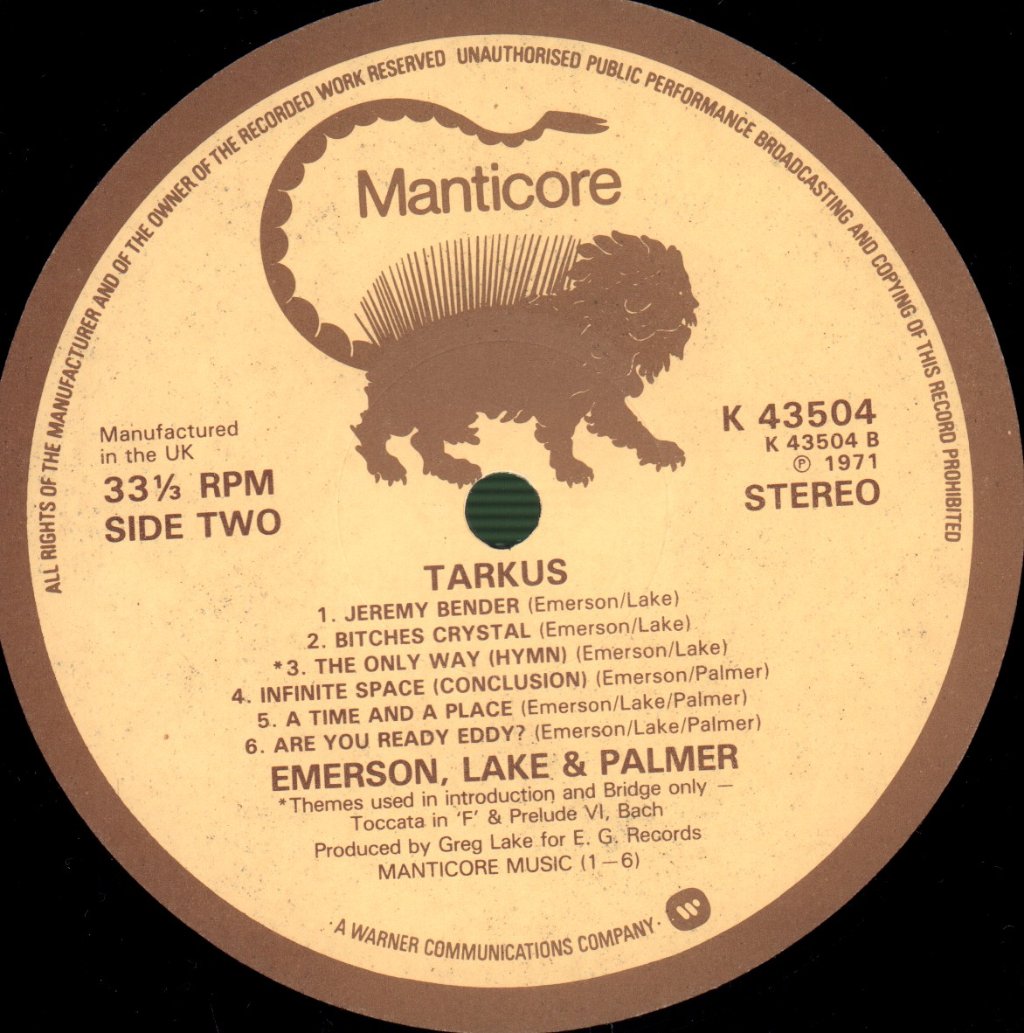 Emerson Lake And Palmer - Tarkus - Lp