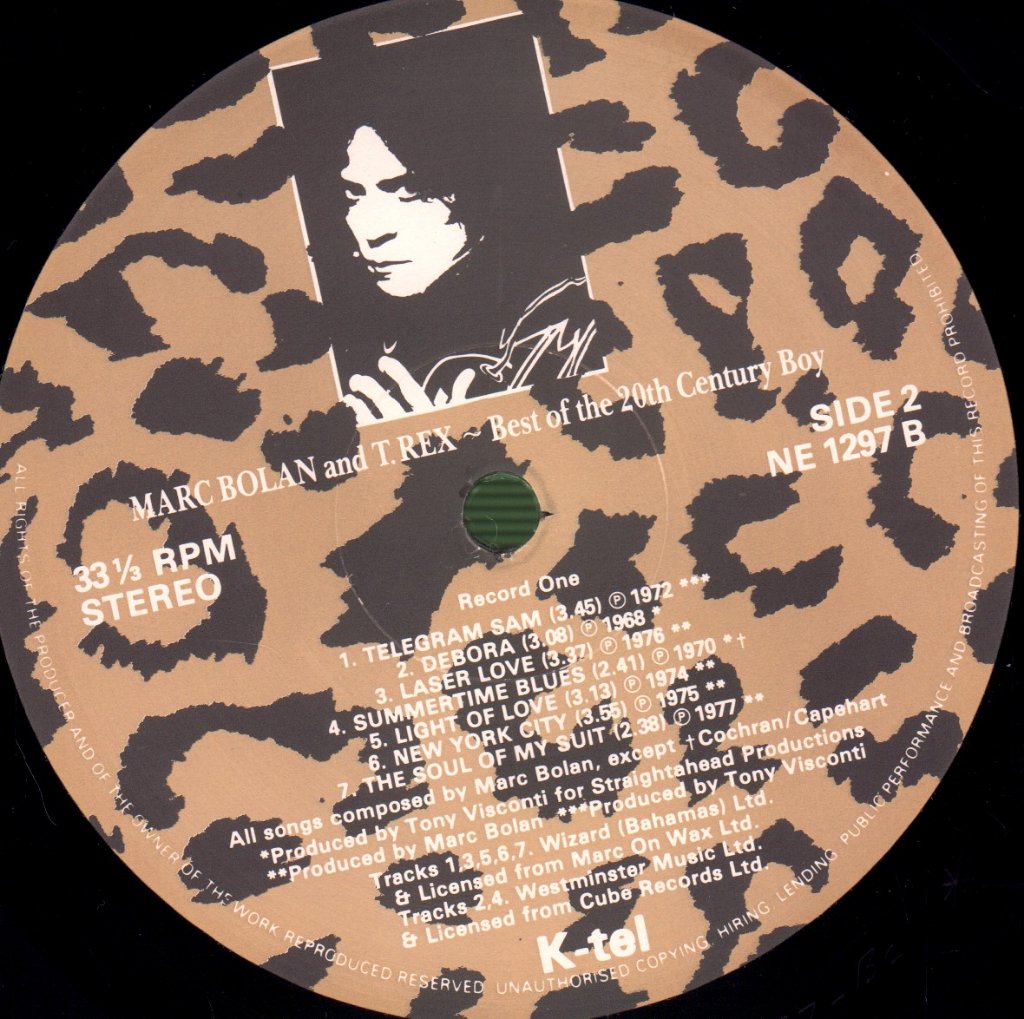 Marc Bolan And T Rex - Best Of The 20th Century Boy - Double Lp
